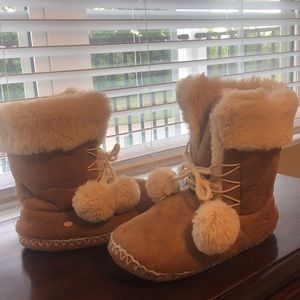 Tan Slipper Booties